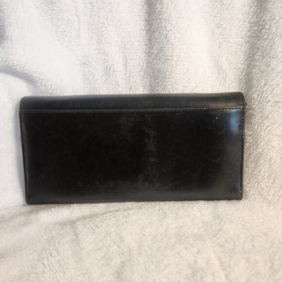 Black Vintage COACH Long Wallet - Picture 2 of 5